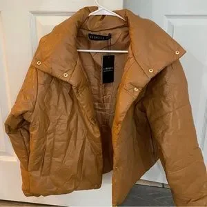 Lioness Jackets Coats Nwt Lioness Small Talk Jacket In Brown